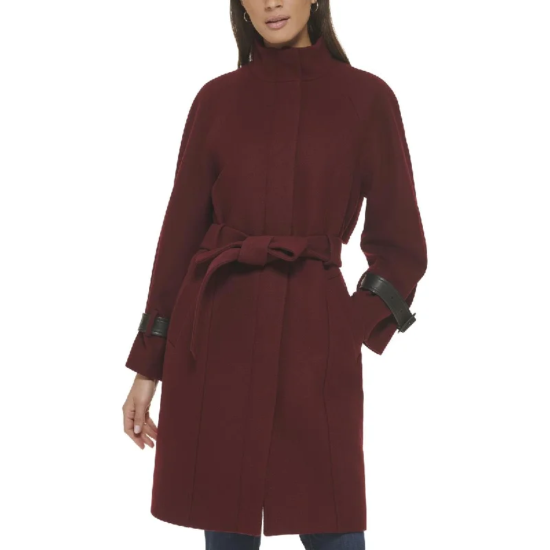 Checkered women's wool coats in a classic pattern for a timeless styleCole Haan Womens Wool Blend Belted Wool Coat Checkered women's wool coats in a classic pattern for a timeless styleCole Haan Womens Wool Blend Belted Wool Coat