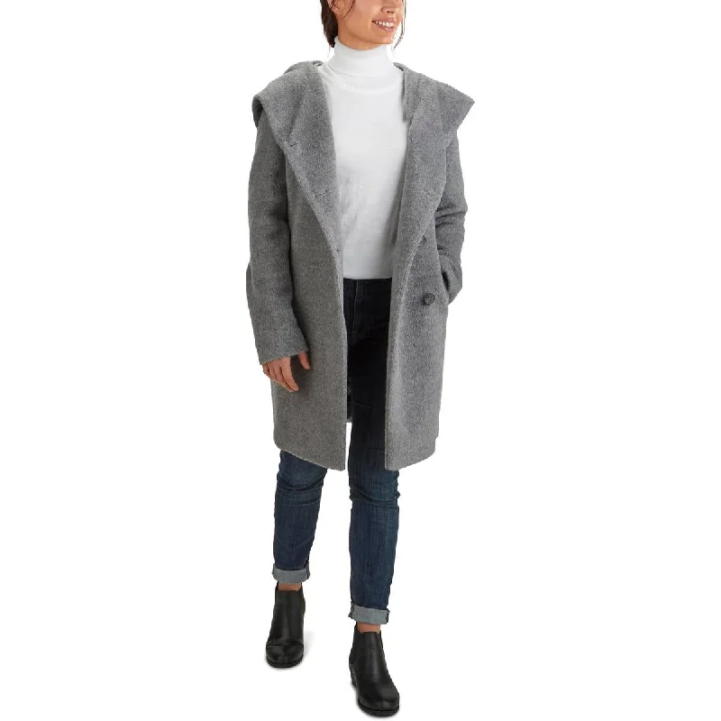 Women's longline double - breasted camel coats for a sophisticated lookCole Haan Womens Wool Blend Hooded Wool Coat Women's longline double - breasted camel coats for a sophisticated lookCole Haan Womens Wool Blend Hooded Wool Coat
