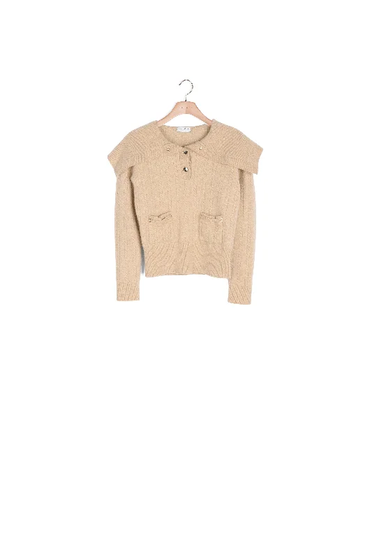cable knit women cardigan with intricate patternsPull vareuse en laine
