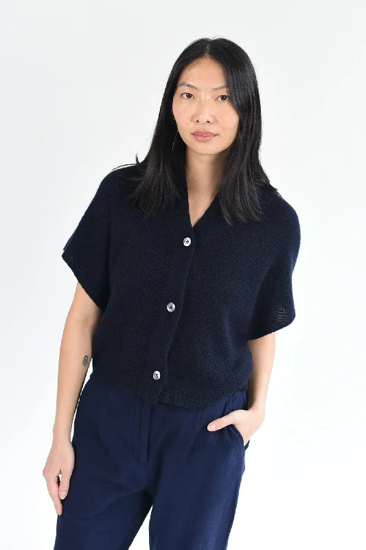 maternity women cardigan for expecting momsM.PATMOS Ilam Cardigan - Navy