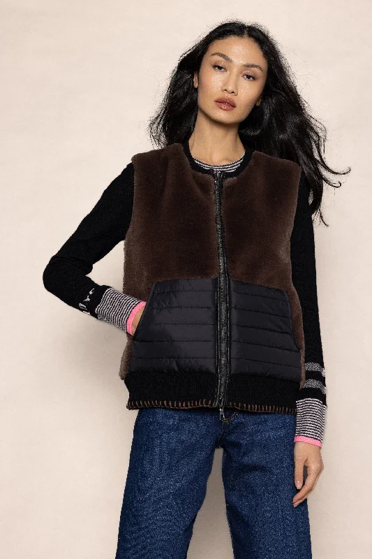 v neck women cardigan to elongate the necklineJET SETTER VEST
