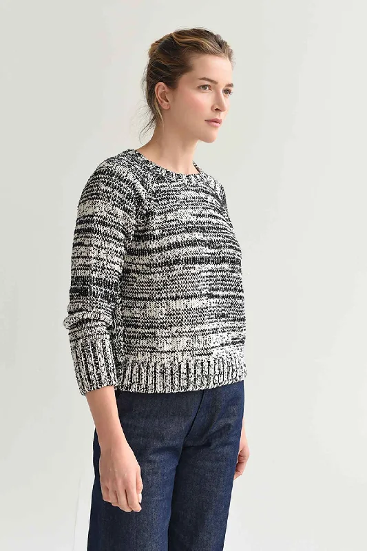 maternity women cardigan for expecting momsM.PATMOS Agnes Marled Pullover - Ivory/Black maternity women cardigan for expecting momsM.PATMOS Agnes Marled Pullover - Ivory/Black