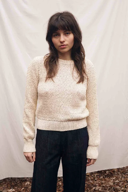 oversized women cardigan for a trendy and cozy lookM.PATMOS Quincy Pullover - Ivory