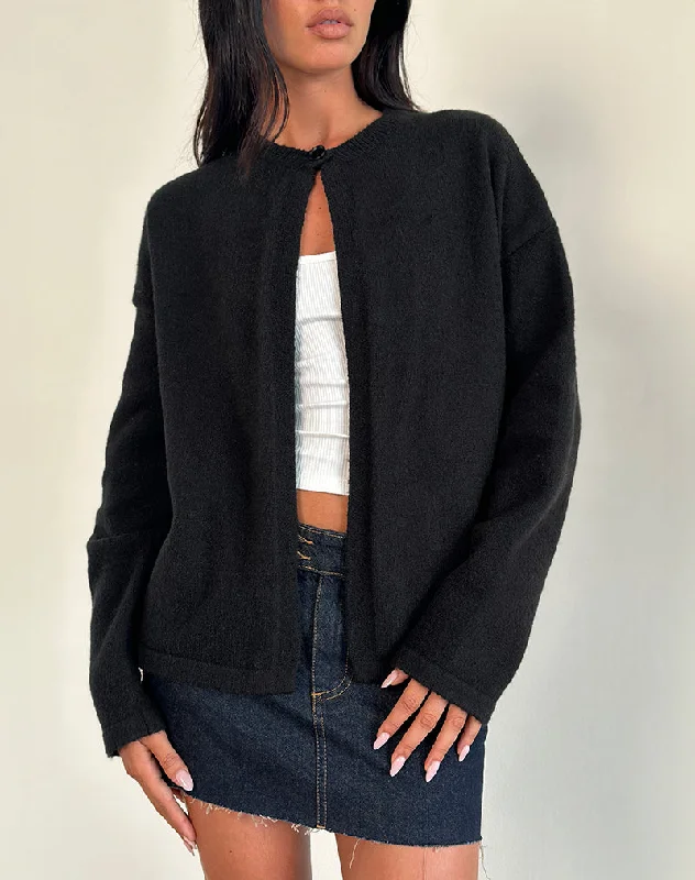 cashmere blend women cardigan for a luxurious feelMaureen Cardigan in Black