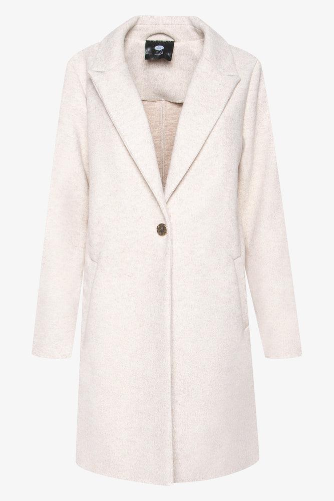 Melton Coat Natural Cream