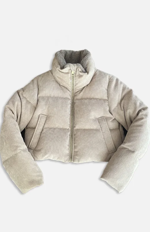 Mid - length women's down coats in a slim fit for a modern and sleek appearanceNicole Benisti Womens Mia Soft Corduroy Jacket Mid - length women's down coats in a slim fit for a modern and sleek appearanceNicole Benisti Womens Mia Soft Corduroy Jacket