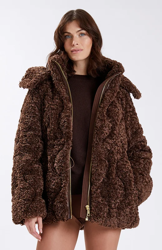 Long women's mac coats in a lightweight fabric for spring showersNicole Benisti Womens Tory Oversized Shearling Jacket Long women's mac coats in a lightweight fabric for spring showersNicole Benisti Womens Tory Oversized Shearling Jacket