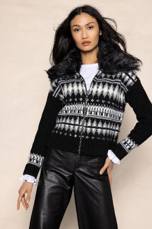 oversized women cardigan for a trendy and cozy lookPOWDER PUFF