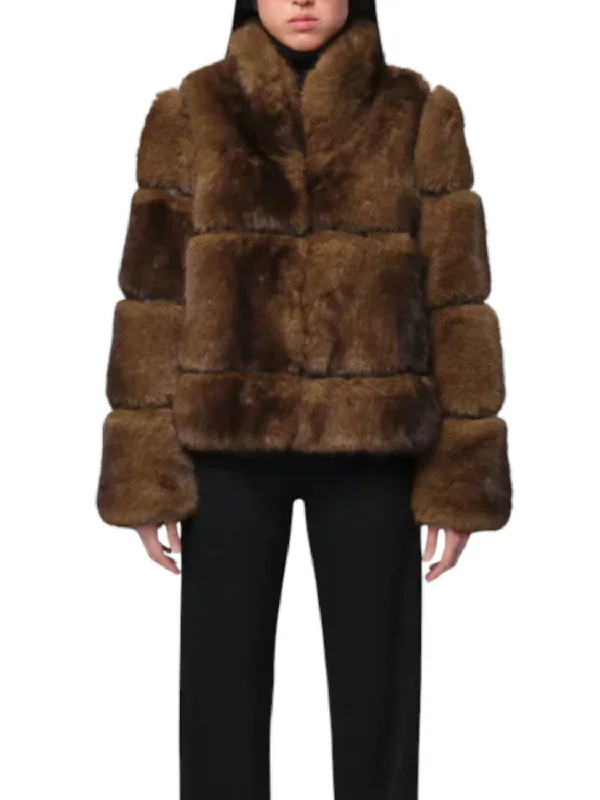 Women's waterproof parka coats with multiple pockets for practicalitySai Faux Mink Coat Women's waterproof parka coats with multiple pockets for practicalitySai Faux Mink Coat