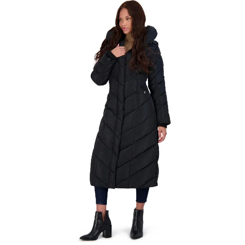 Hooded women's puffer coats in neon colors for high - visibility sportsSteve Madden Women's Long Maxi Winter Puffer Coat Hooded women's puffer coats in neon colors for high - visibility sportsSteve Madden Women's Long Maxi Winter Puffer Coat