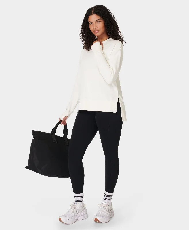 organic cotton women cardigan for an eco - friendly choiceAfter Class Longline Sweatshir Sb8985 Lily-White organic cotton women cardigan for an eco - friendly choiceAfter Class Longline Sweatshir Sb8985 Lily-White