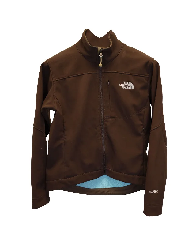 Women's longline double - breasted camel coats for a sophisticated lookThe North Face Apex Soft-Shell Jacket in Brown Polyester Women's longline double - breasted camel coats for a sophisticated lookThe North Face Apex Soft-Shell Jacket in Brown Polyester