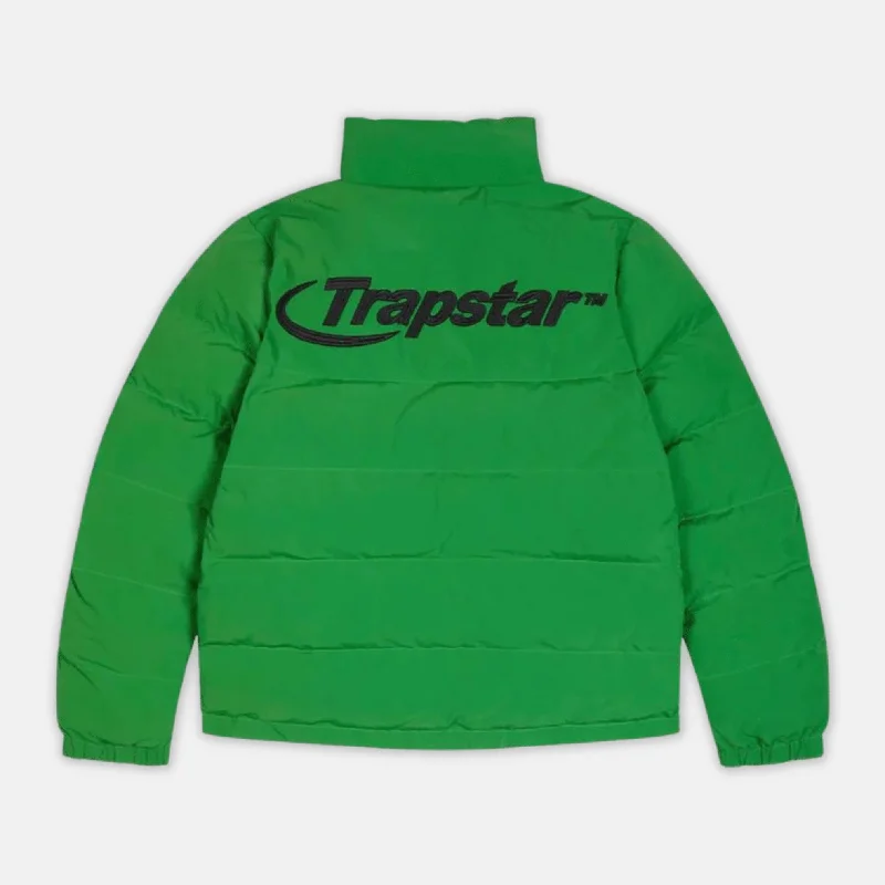 Quilted down women's coats with removable hoods for outdoor activitiesTrapstar Hyperdrive 2.0 Bomber Jacket - Green/Black Quilted down women's coats with removable hoods for outdoor activitiesTrapstar Hyperdrive 2.0 Bomber Jacket - Green/Black
