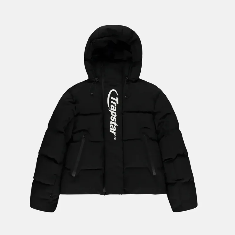 Water - resistant women's trench coats with adjustable cuffs for rainy daysTrapstar Hyperdrive Technical Puffer Jacket - Black/White Edition Water - resistant women's trench coats with adjustable cuffs for rainy daysTrapstar Hyperdrive Technical Puffer Jacket - Black/White Edition