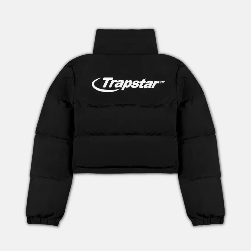 Women's knee - length wool blend coats with a fur collar for added warmthTrapstar Women's Hyperdrive Jacket - Black Women's knee - length wool blend coats with a fur collar for added warmthTrapstar Women's Hyperdrive Jacket - Black