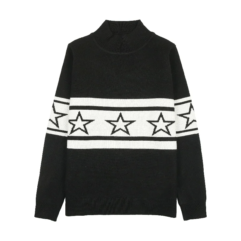 maternity women cardigan for expecting momsUrban Edge Black Ski Knit