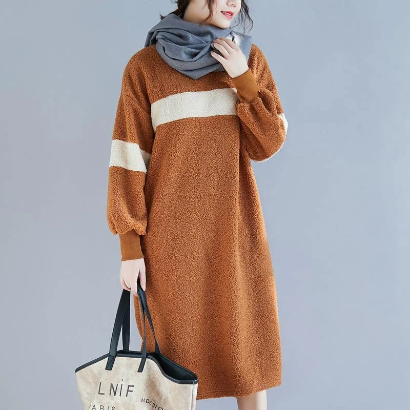 Plus Size Women's Side - Slit Sweaters in Bold SolidsAesthetic khaki Sweater Aesthetic Vintage o neck pockets knitwear Plus Size Women's Side - Slit Sweaters in Bold SolidsAesthetic khaki Sweater Aesthetic Vintage o neck pockets knitwear