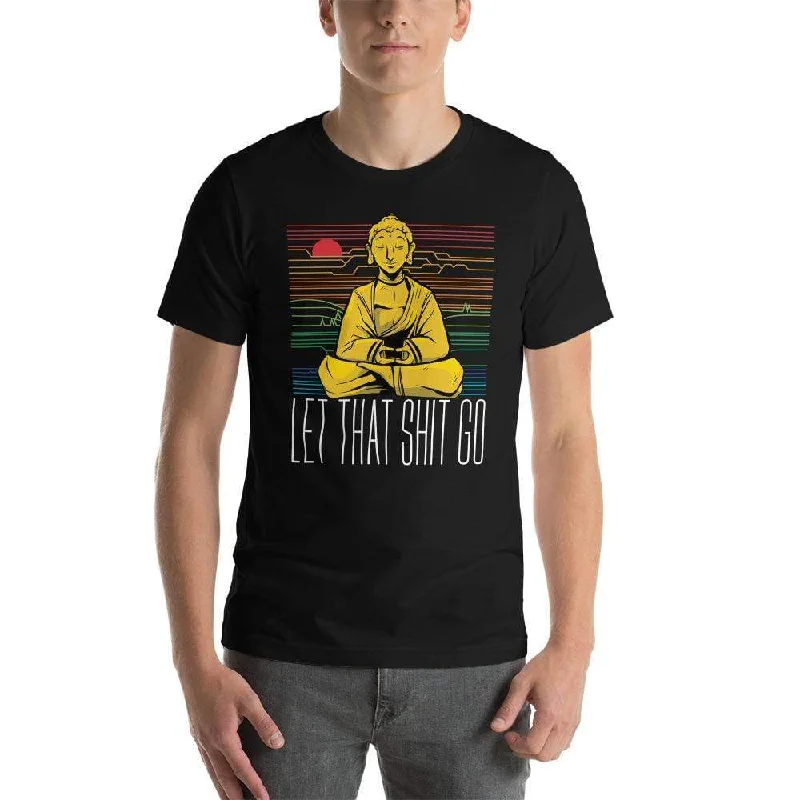 Plus Size Women T Shirt for a Comfortable and Flattering FitBuddha - Let that shit go - Basic T-Shirt Plus Size Women T Shirt for a Comfortable and Flattering FitBuddha - Let that shit go - Basic T-Shirt
