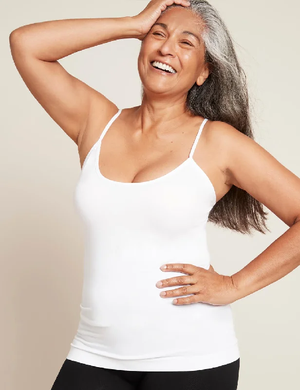 Crew Neck Women T Shirt with a Timeless DesignCami Top - White