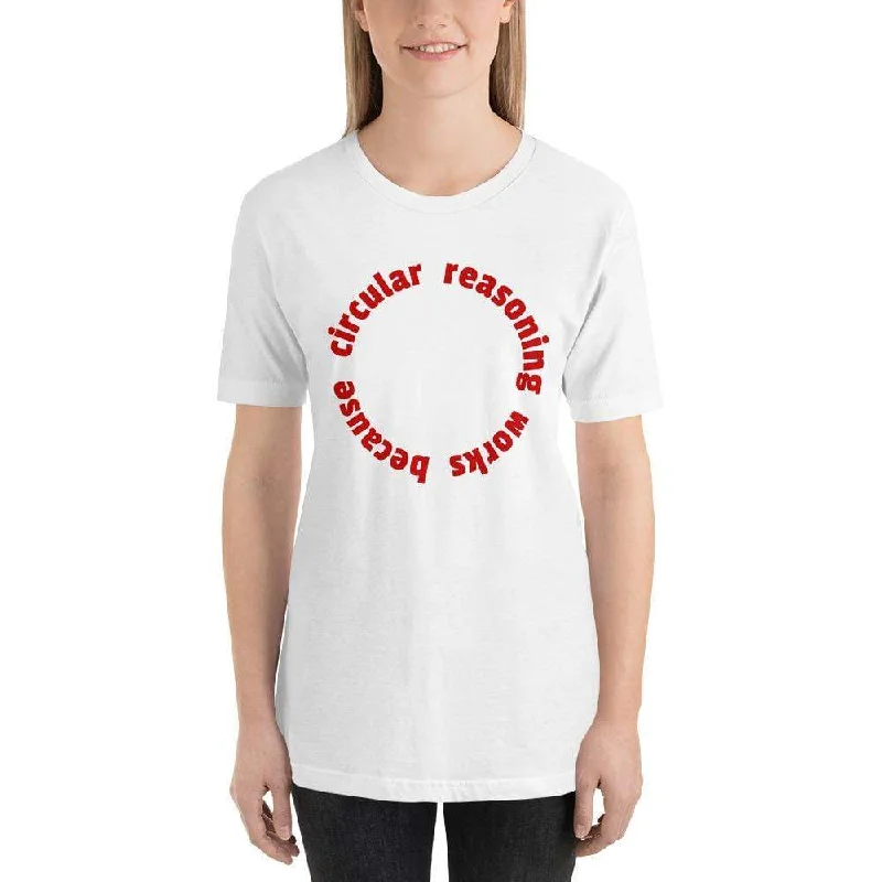 Pocketed Women T Shirt for Added FunctionalityCircular reasoning works - Basic T-Shirt Pocketed Women T Shirt for Added FunctionalityCircular reasoning works - Basic T-Shirt