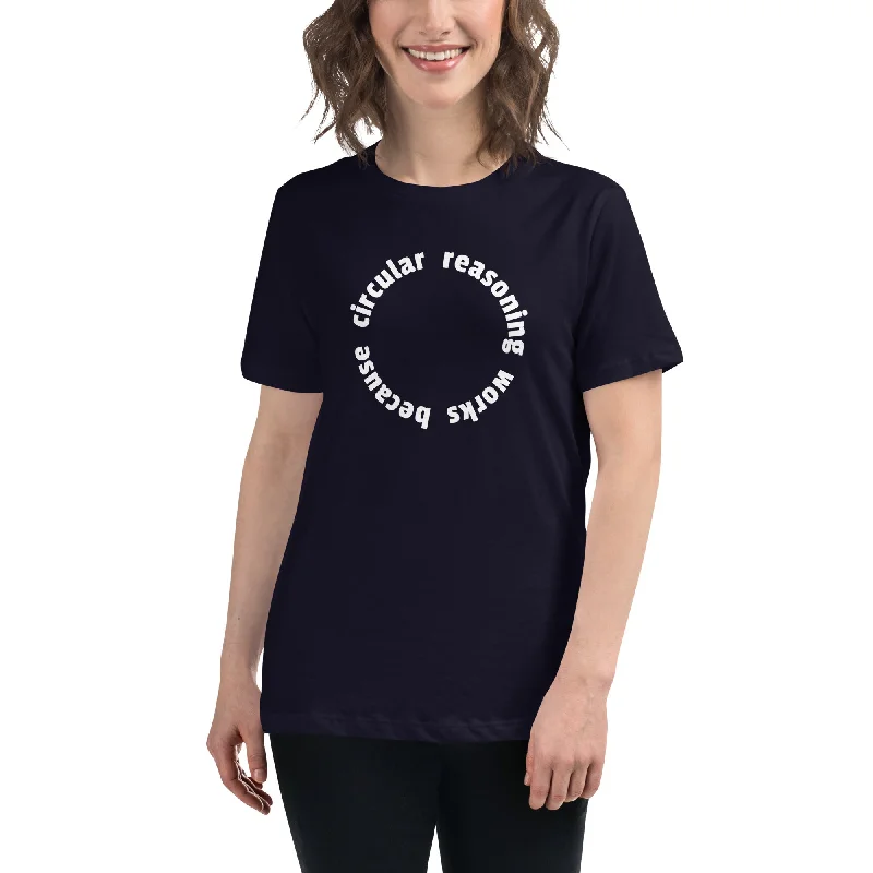 Muscle Women T Shirt for a Sporty and Casual LookCircular reasoning works - Women's T-Shirt Muscle Women T Shirt for a Sporty and Casual LookCircular reasoning works - Women's T-Shirt