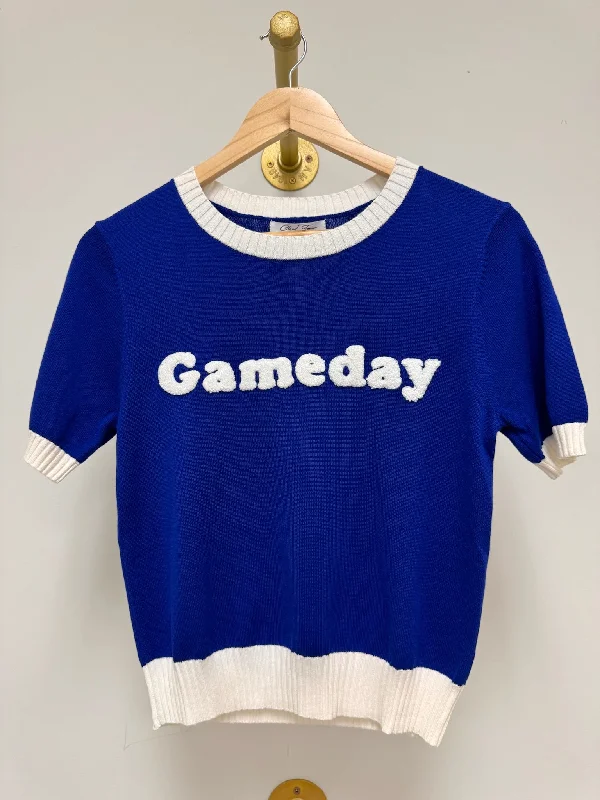 V - Neck Women's Ribbed Wool Sweaters for Fall"Gameday" Sweater Top