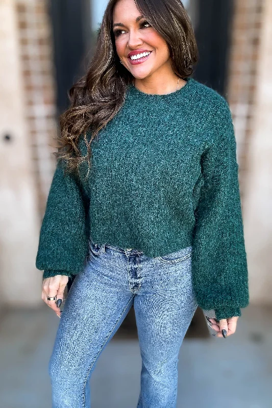 Short Sleeve Women's Cotton Blend Sweaters in Pastel ColorsEvergreen Sweater
