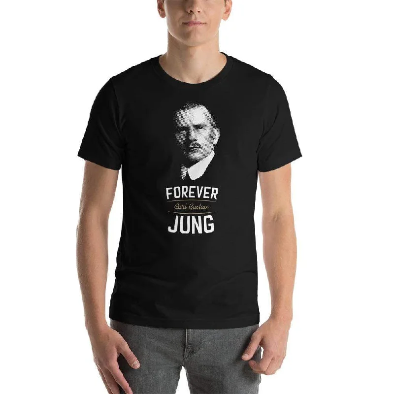 Pocketed Women T Shirt for Added FunctionalityForever Carl Gustav Jung - Basic T-Shirt Pocketed Women T Shirt for Added FunctionalityForever Carl Gustav Jung - Basic T-Shirt