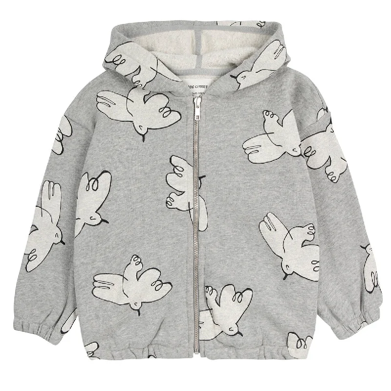 Freedom Bird Zipped Hoodie by Bobo Choses