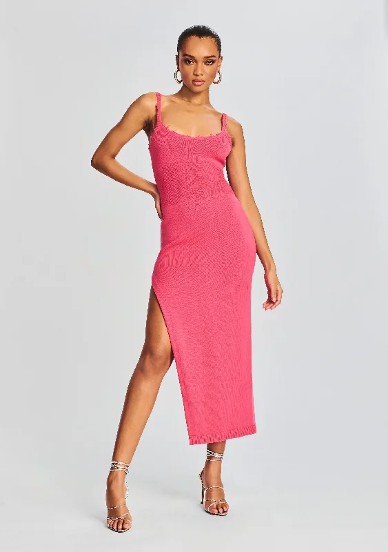Plus Size Women's Long Sleeve Cable Knit Sweater DressesGabby Maxi