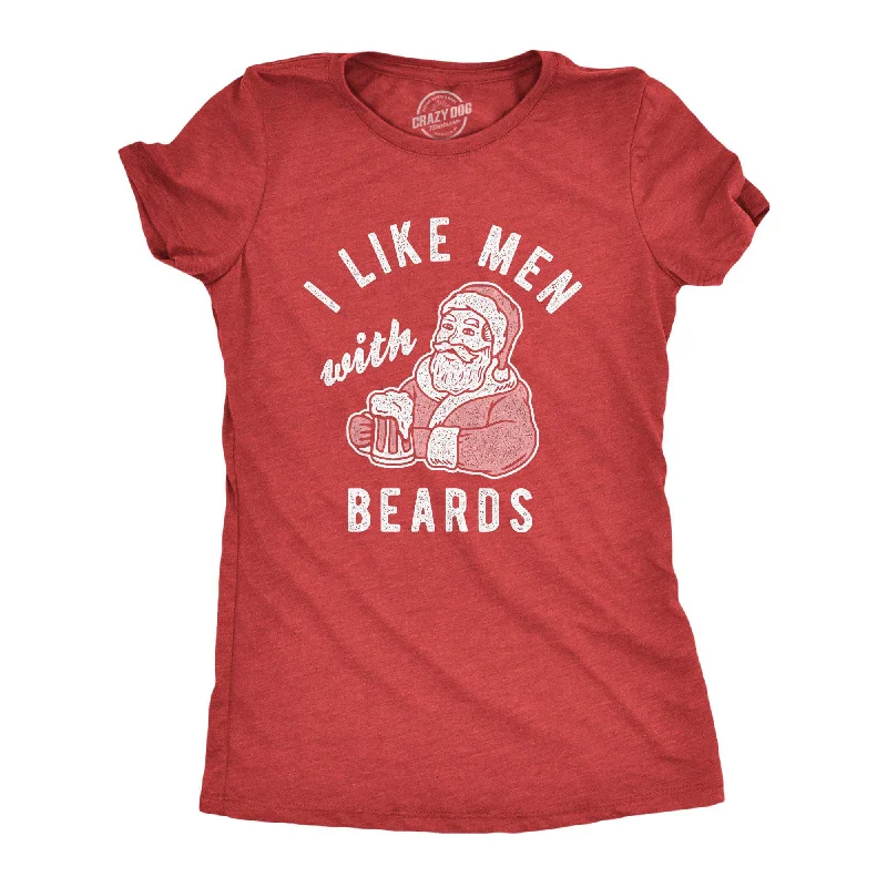 Graphic Print Women T Shirt for a Trendy StatementI Like Men With Beards Women's T Shirt Graphic Print Women T Shirt for a Trendy StatementI Like Men With Beards Women's T Shirt