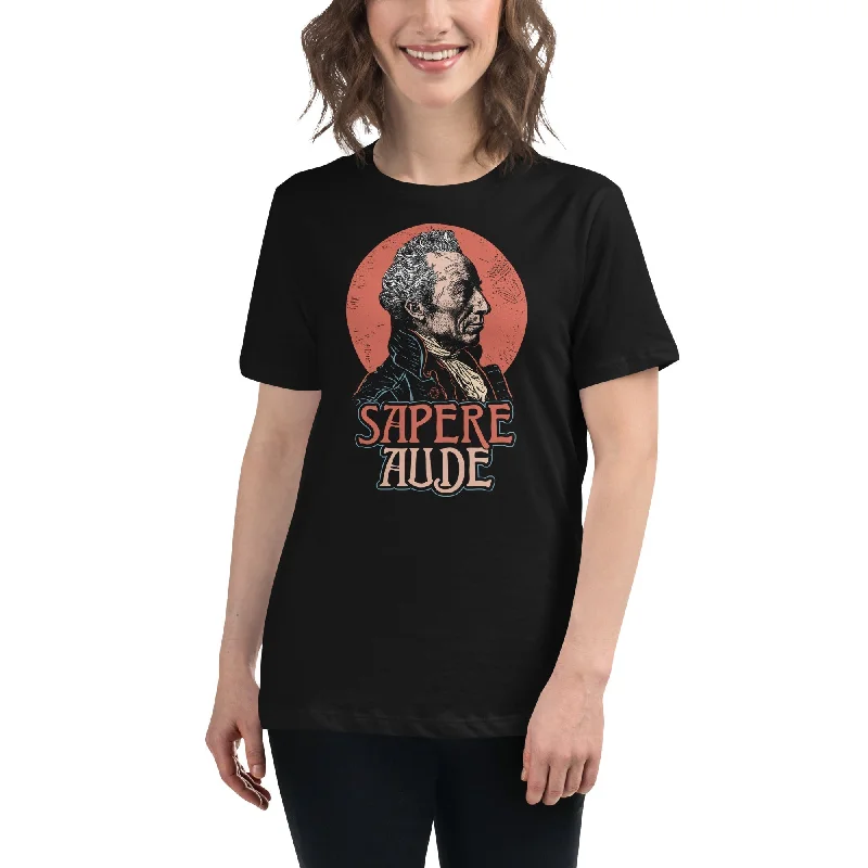 Embroidered Women T Shirt with Intricate DetailsImmanuel Kant - Sapere Aude - Women's T-Shirt Embroidered Women T Shirt with Intricate DetailsImmanuel Kant - Sapere Aude - Women's T-Shirt