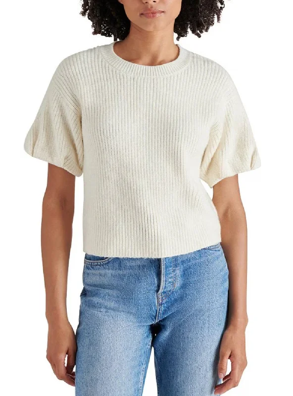 Plus Size Women's Belted Cable Knit SweatersJadey Sweater in Cream
