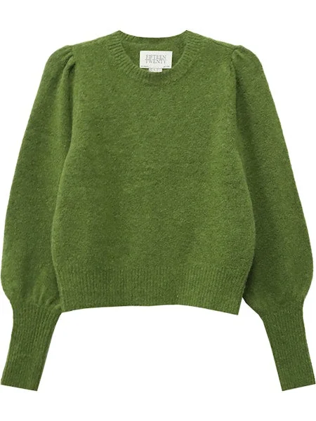 Bell - Sleeve Women's Mohair - Wool Blend SweatersLia Shirred Sleeve Sweater