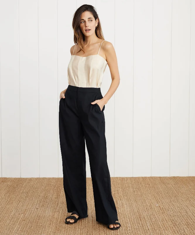Mini - Length Women's Chunky Knit Sweater Dresses in Bold HuesLinen Keaton Pant