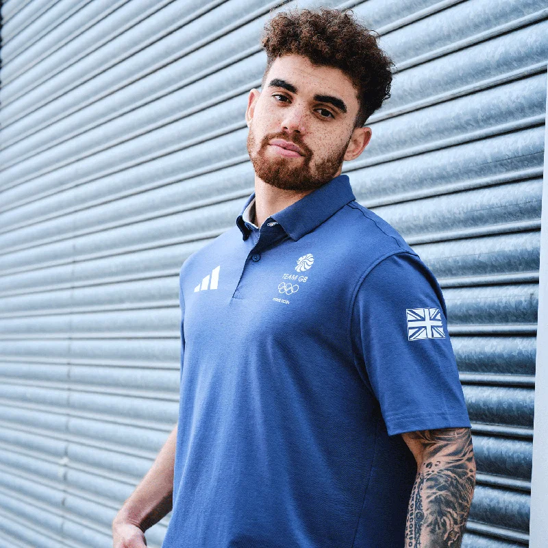 Embroidered Women T Shirt with Intricate Detailsadidas Team GB Polo Navy