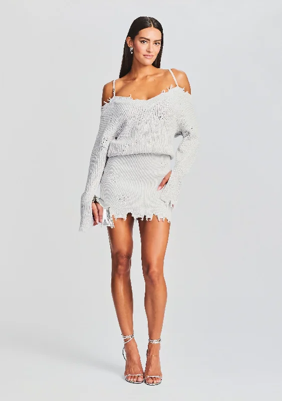 Plus Size Women's Turtleneck Sweater Dresses with Side SlitsMaude Sweater Dress