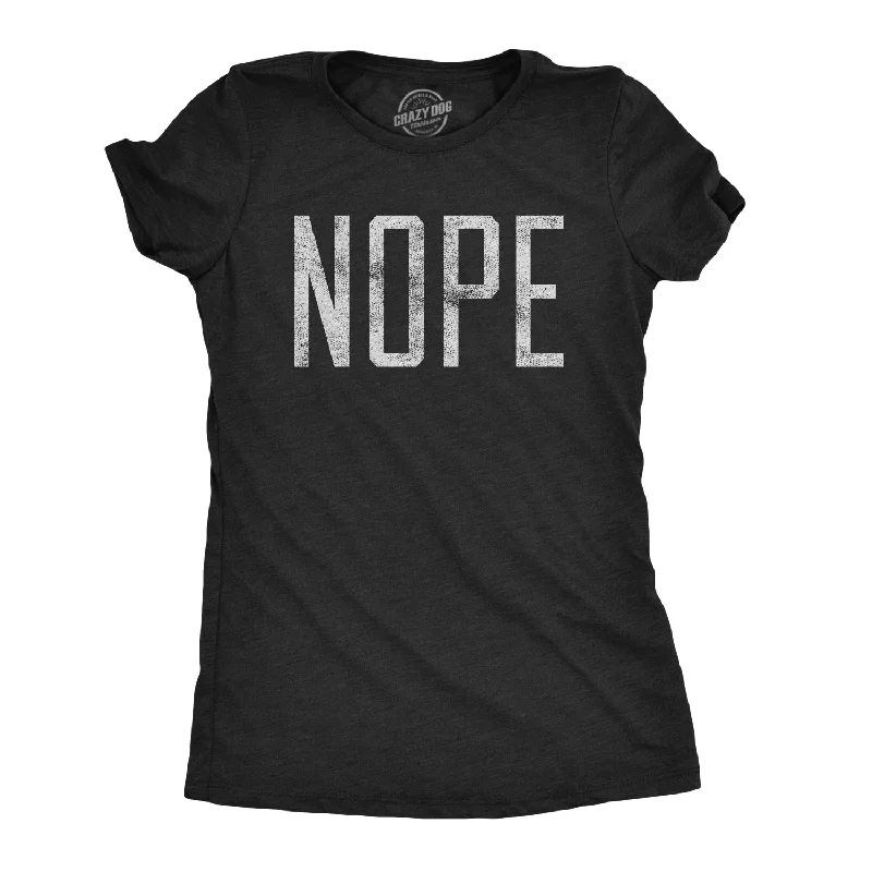 Striped Women T Shirt in a Classic PatternNope Women's T Shirt