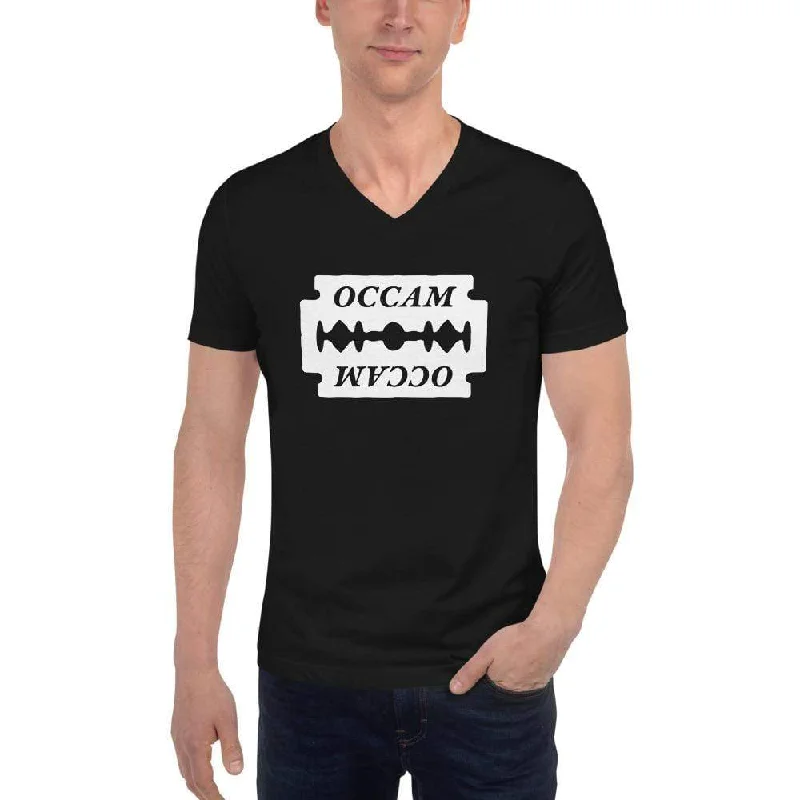 V - Neck Women T Shirt to Enhance the NecklineOCCAM's Razor - Unisex V-Neck T-Shirt