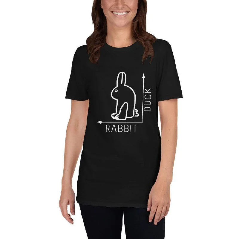 Puff Sleeve Women T Shirt for a Fashion - Forward LookRabbit-Duck Illusion - Rabbit Edition - Premium T-Shirt Puff Sleeve Women T Shirt for a Fashion - Forward LookRabbit-Duck Illusion - Rabbit Edition - Premium T-Shirt