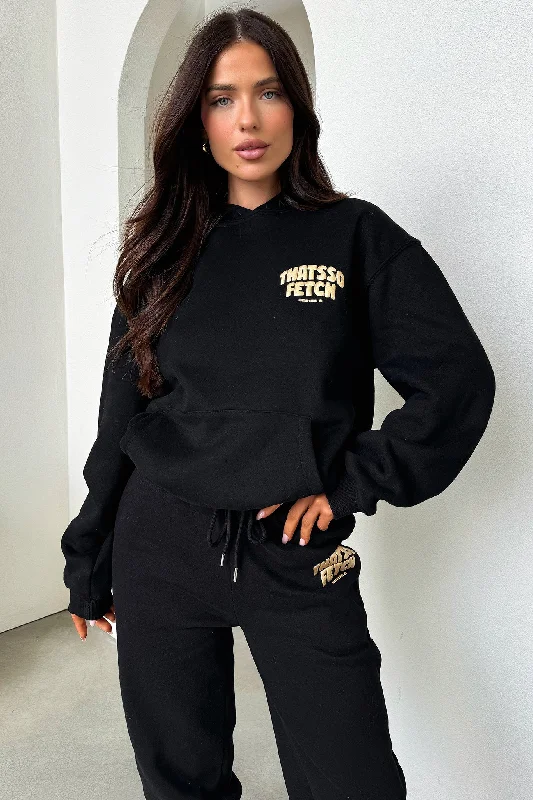 Sleeveless Women's Silk - Trimmed Sweaters for SummerSeries 5 Hoodie - Black/Gold