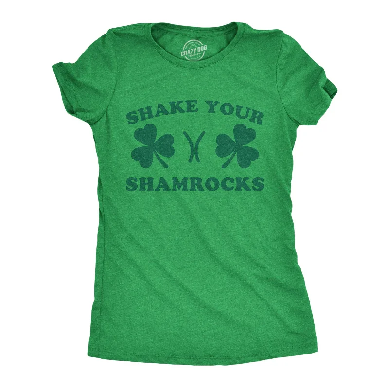 Organic Cotton Women T Shirt for Eco - Conscious WearersShake Your Shamrocks Women's T Shirt Organic Cotton Women T Shirt for Eco - Conscious WearersShake Your Shamrocks Women's T Shirt