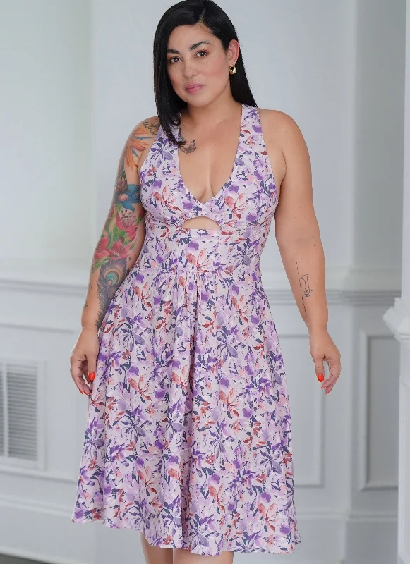 Plus Size Women's Fit - and - Flare Sweater Dresses with Ruffled HemSimplicity Dress S9946 Plus Size Women's Fit - and - Flare Sweater Dresses with Ruffled HemSimplicity Dress S9946