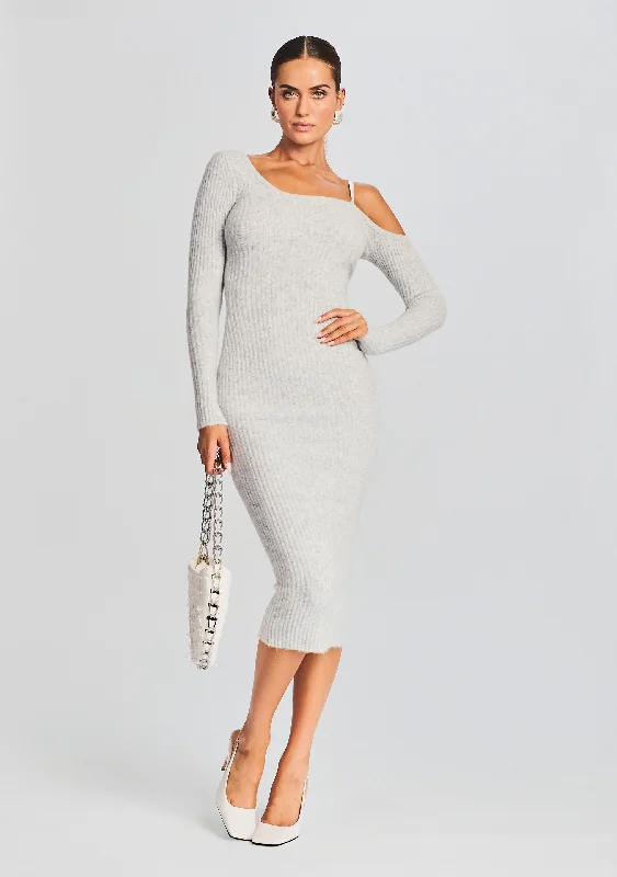 Plus Size Women's Asymmetric Hem Sweater Dresses in Modern DesignsSiren Dress
