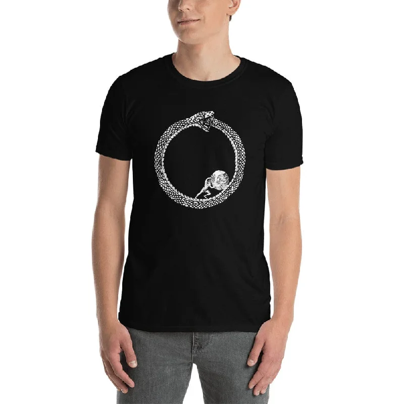 Pocketed Women T Shirt for Added FunctionalitySisyphus in Ouroboros - Premium T-Shirt Pocketed Women T Shirt for Added FunctionalitySisyphus in Ouroboros - Premium T-Shirt