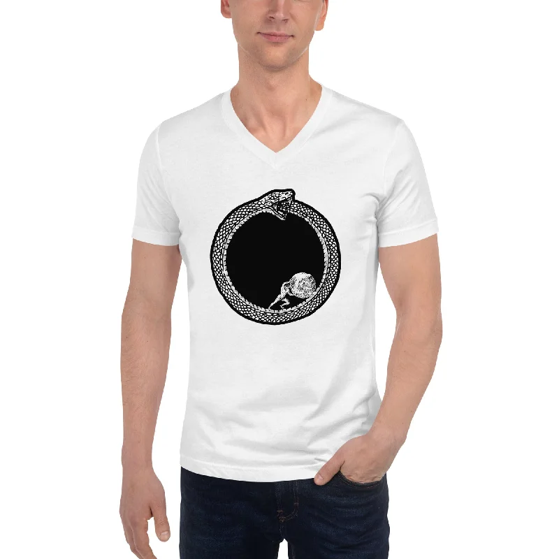 Sisyphus in Ouroboros - Unisex V-Neck T-Shirt