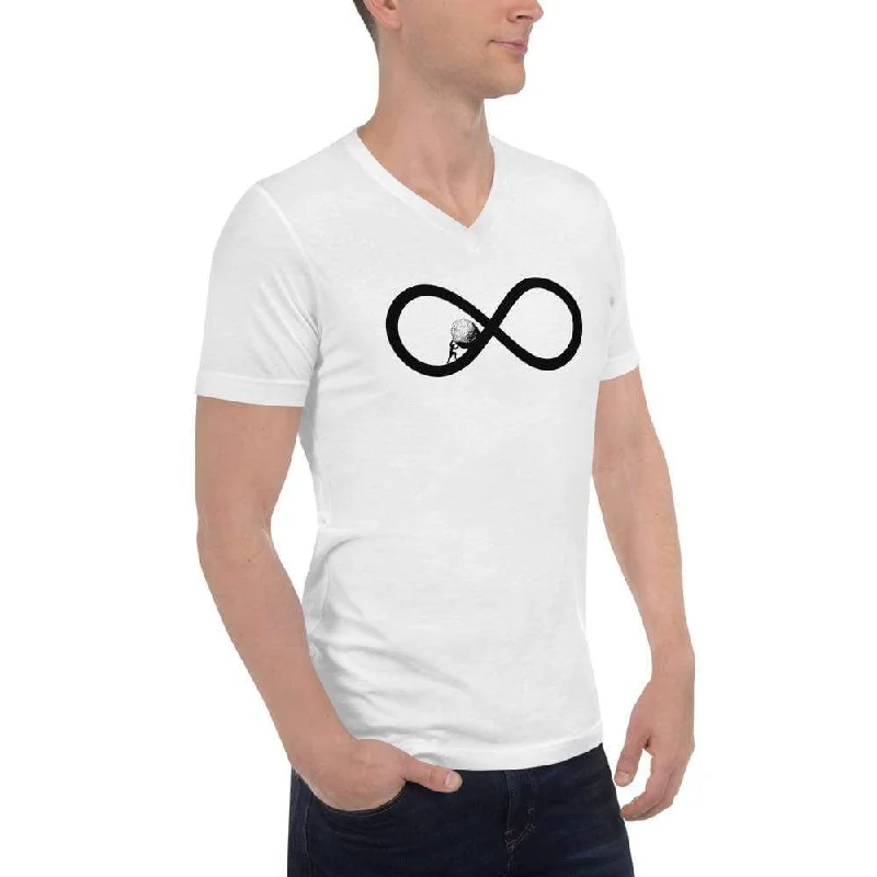 V - Neck Women T Shirt to Enhance the NecklineSisyphus To Infinity - Unisex V-Neck T-Shirt V - Neck Women T Shirt to Enhance the NecklineSisyphus To Infinity - Unisex V-Neck T-Shirt