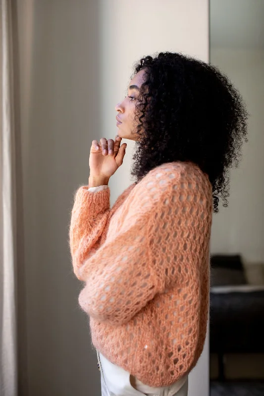 Button - Down Women's Shetland Wool Sweaters in Traditional PatternsSweater Alix