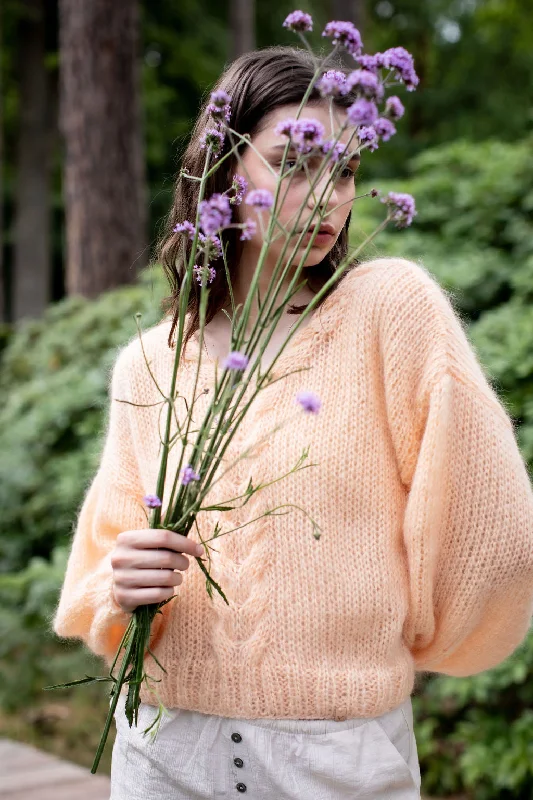 Mock Neck Women's Alpaca Wool Sweaters in Earth TonesSweater Louise