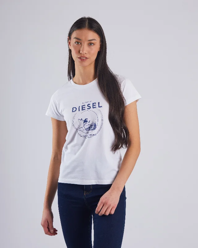 Organic Cotton Women T Shirt for Eco - Conscious WearersJosephina Tee Dove White
